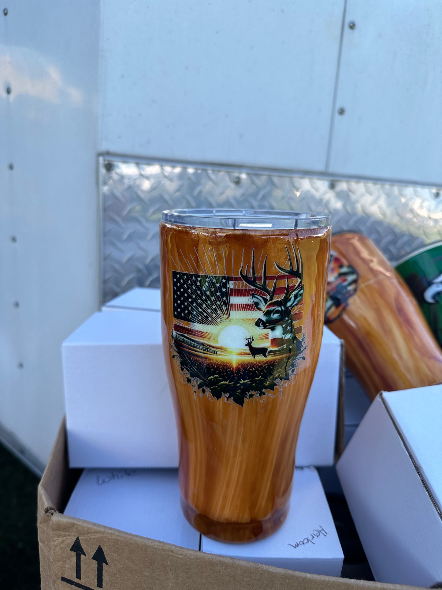 30 ounce Stainless Steel Tumbler hunting
