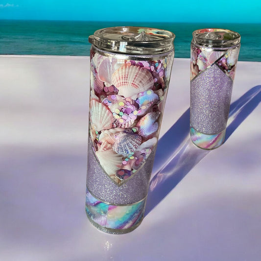 30 ounce sea shell tumbler