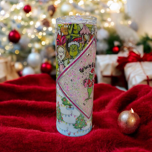 30 ounce Grinch Inspired Tumbler