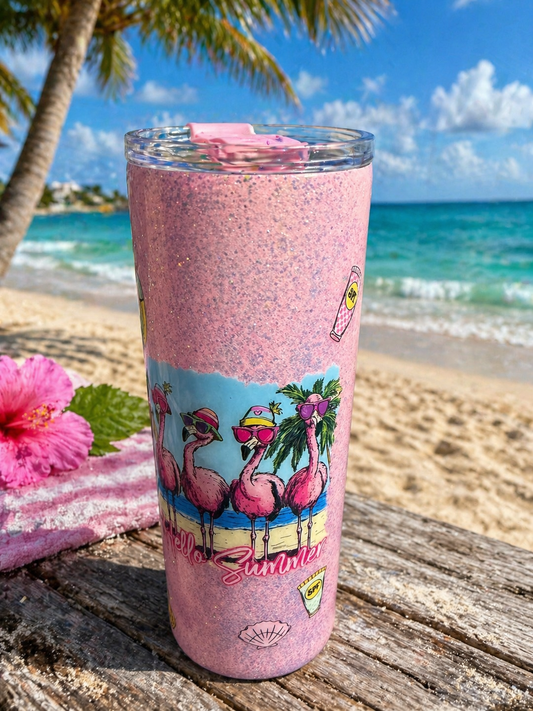 20 Ounce pink Flamingo