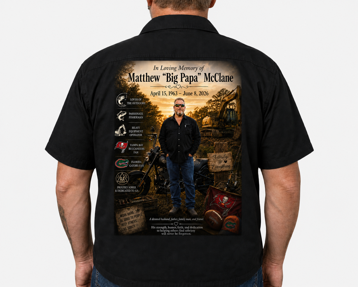 Matthew Big Papa McClane short sleeve shirt
