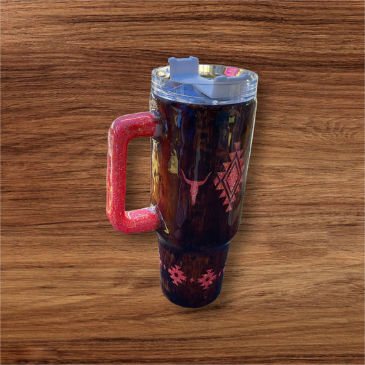 40 ounce stainless steel double wall insulated
