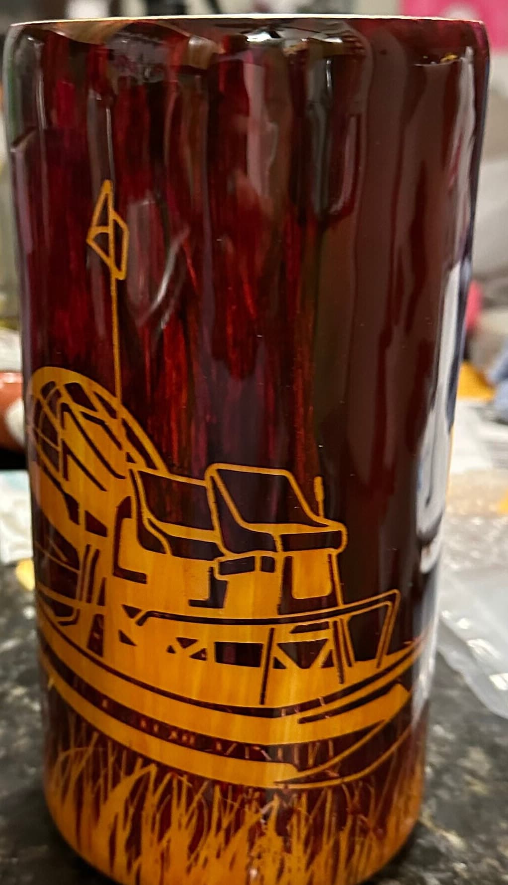 Airboat Tumbler, 40 oz Handle, Propeller Design