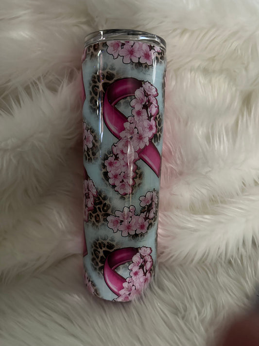 Breast Cancer Awareness Stainless Steel Tumbler