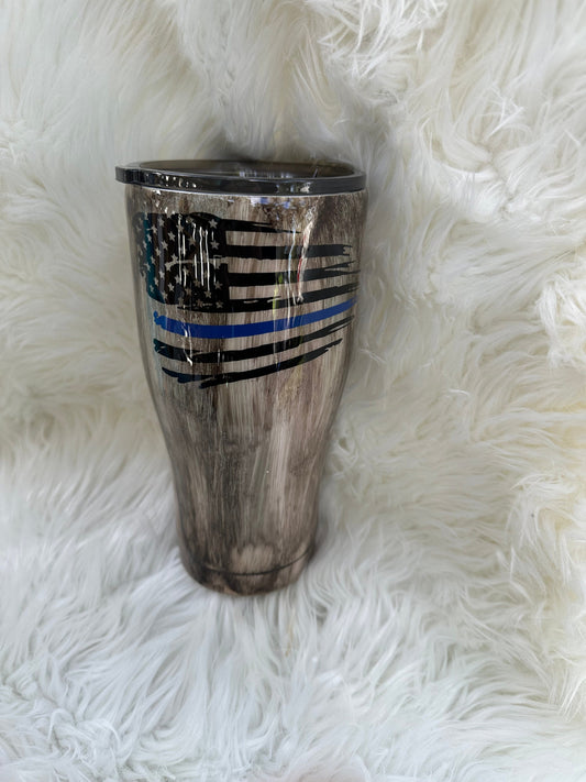 30 Ounce Thin Blue Line