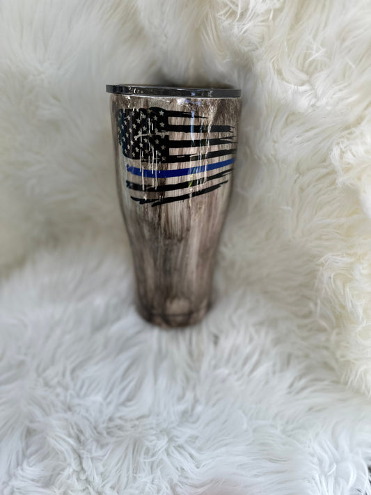 30 Ounce Thin Blue Line