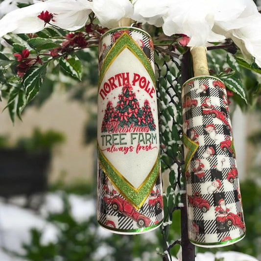 30 ounce North Pole Stainless Steel Christmas Tumbler