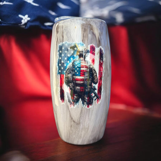 American Soldier 25 OZ barrell style cup