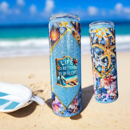 30 ounce stainless steel Life is Better at the Beach
