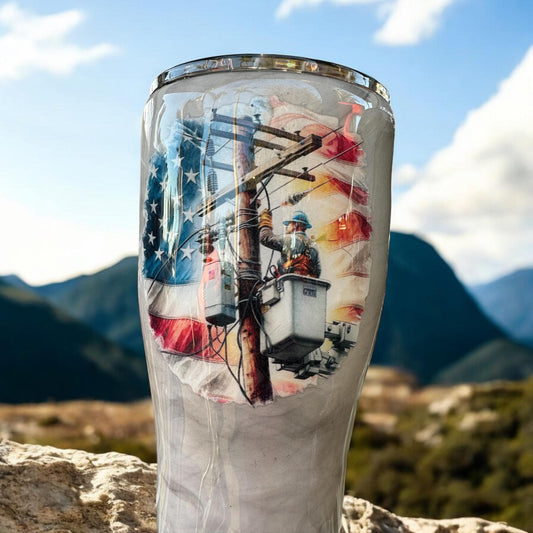 Lineman Inspired 30 Ounce Tumbler